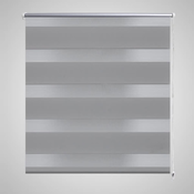 VIDAXL črtasti zebra rolo/senčilo (120x230cm), siv