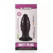 X-Men 10 Extra Girthy Butt Plug Black VIII XMEN000169 / 8758