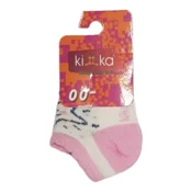KIKA Carape za bebe, Belo-roze