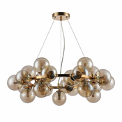 ITALUX PND-5252-25-GD-CGN - Luster na sajli CABELLA 25xG9/28W/230V