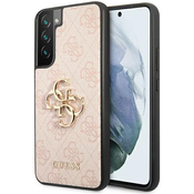 Guess zaščitni ovitek Big Metal Logo Pink Hard Case, Samsung Galaxy S23+