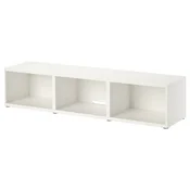 BESTA TV-omarica, bela, 180x40x38 cm