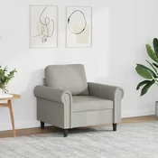 vidaXL vidaXL Fotelj svetlo siv 60 cm žamet, (20910244)