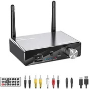 Sprejemnik/oddajnik zvoka Bluetooth 5.3, RCA (Cinch), SPDIF, TOSLINK, 3,5 mm AUX + daljinski upravljalnik