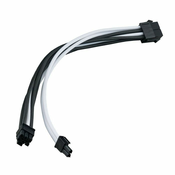 SilverStone 8-Pin-PCIe auf 6+2-Pin-PCIe Verlängerung, 250mm - Schwarz/Weiß SST-PP07E-PCIBW