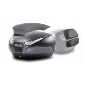 SHAD Moto kovček SH48 TEMNO SIVA + KARBONSKA PREVLEKA + NASLON