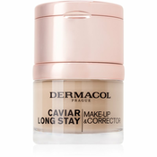 Dermacol Caviar Long Stay dugotrajni puder s ekstraktom kavijara i korektor za usavršavanje nijansa Nude 30 ml