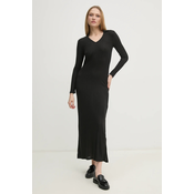 Calvin Klein Jeans Pletena obleka J20J224837 Črna Slim Fit