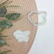 KREATIVNI SLATKIŠI Modla za ukrašavanje božicnih kolaca Vaistinu se rodi, 5 cm, Bela