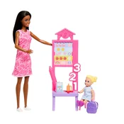 Barbie učiteljica z učenko in učilnico (JMK17)