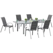 Gardenson Vrtni Set Amalfi Di Lusso, 7-Delno, Rjava