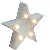 shumee Zvezda s 5 LED diodami, kovinska, osvetljena, 12 cm