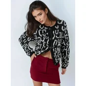 My fashion Pletena jopa Strickjacken črna