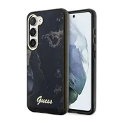 shumee Guess kolekcija Golden Marble - ovitek za Samsung Galaxy S23+ (črn)