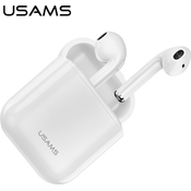 USAMS Earphones Bluetooth 5.0 TWS LU series white BHULU01