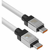 BASEUS CoolPlay kabel, USB-C na USB-C, 1 m, 100 W, bijeli (CAKW000202)