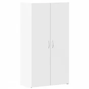 Vidaxl Arhivska omara bela 60x32x115 cm inženirski les