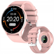 R2INVEST ženska LCD pametna ura silikonska zapestnica ZL02D roza 5908222229627