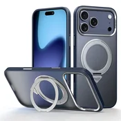 Overboard SULADA magnetni mat ovitek s stojalom za iPhone 17 Pro - titanovo moder