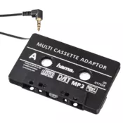 HAMA 17524, CD adapter za kasetu za automobilski radio, crni 00017524