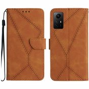 Etui ovitek za  Xiaomi Redmi Note 12S / Note 11S, Flika, Rjav