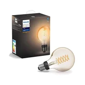 Philips Hue Bela žarnica z žarilno nitko Globe G93 E27 7,2W - Plastika
