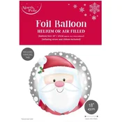 IRIS balon Djeda Mraz, folija, promjer 18 cm X-31646-BC