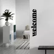 Wallity Zidna dekoracija Welcome, 70x13 cm, 1.5 mm, Crna