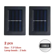 KJB Solarna stenska svetilka gor/dol, 2 LED, topla bela svetloba, 2 kosa