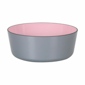 Zdjela Melamin Roza/Siva 600 ml 14 x 6 cm
