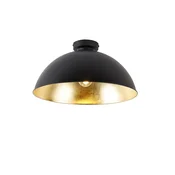 Stropna svetilka črna z zlatom 42 cm nastavljive - Magnax