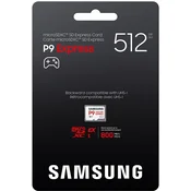 Samsung P9 MicroSD Express 512GB spominska kartica za Nintendo Switch 2