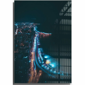 Staklena slika 50x70 cm Night Way - Wallity