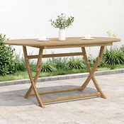 Vidaxl Zložljiva vrtna miza 160x85x75 cm trden akacijev les