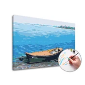 Slikanje po številkah RIBIŠKI ČLANEK | nizka težavnost - 40x60 cm - raztegnjeno platno na okvirju