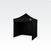 paviljon vrtni 2x2m - plus 3 stene - Črna
