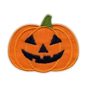 shumee Našitek Halloween Buča - Samolepilna podlaga - Vezen našitek/značka/emblem
