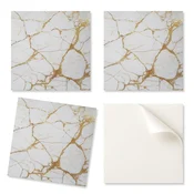 shumee Paket samolepilnih vinilnih ploščic Elegantni marmor z žilami 4x50x50 cm