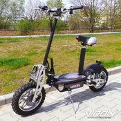 Viron električni skiro, črn