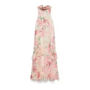 VERO MODA Obleka VMSanna svetlo bež/svetlo zelena/roza/bela
