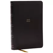 NKJV Compact Paragraph-Style Bible w/ 43,000 Cross References, Black Leathersoft, Red Letter, Comfort Print: Holy Bible,