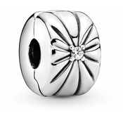 Pandora Srebrna sponka s kristalom 798614C01