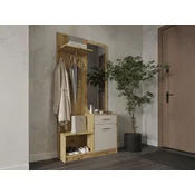 Set za hodnik Houston 2084 (Artisan hrast + Kašmir) 184x90x30cm, OgledaloOgledaloSpecchio, Kašmir, Artisan hrast, Laminirani iveral, Podni