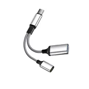 INF Vsestranski pretvornik Type-C v USB s podporo za polnjenje Silver, (5000291505)