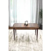 Hanah Home trpezarijski sto Nix, 114 × 70 cm, ploca u dekoru drveta Baroque, braon noge