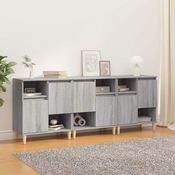 Komode 3 kom boja hrasta 60 x 35 x 70 cm od konstruiranog drva