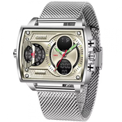 Ure FOXBOX Rectangle - Srebrna KP34953