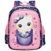 SCOOL Ranac za predškolsko za devojcice My First Backpack SC2090 teget-roze