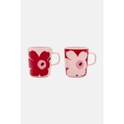 Marimekko komplet lončkov iz kamenine 9,5 x 8 cm