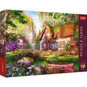 Trefl Puzzle Premium Plus Tea Time: Lesena koča 1000 kosov
